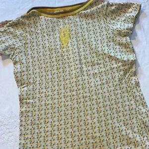 Vintage 1970’s Ship’N Shore multicolored Tshirt with rooster embroidery